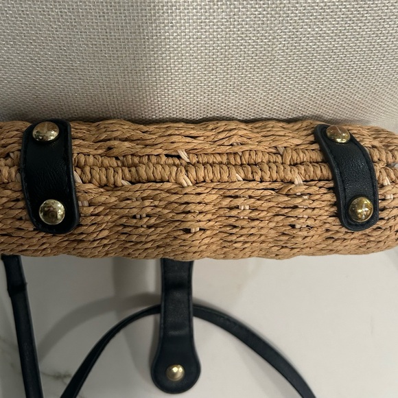 Stylish Tan and Black Woven Women's Bag - Picture 3 of 3